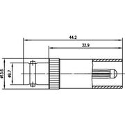 Telegärtner - Koax-Kupplung Adapter BNC-4/13 (F-M) 100023667 DIN 47283 − 5 Stück
