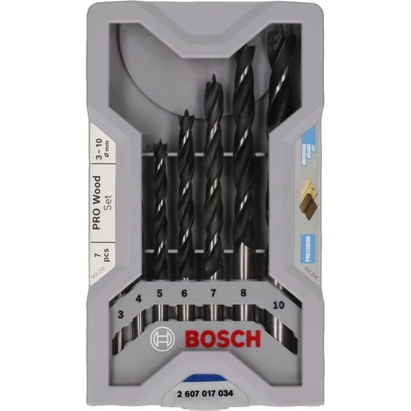 Bosch - Bohrer-Set PRO Wood Holzspiralbohrer 2607017034 Set. 7-tlg