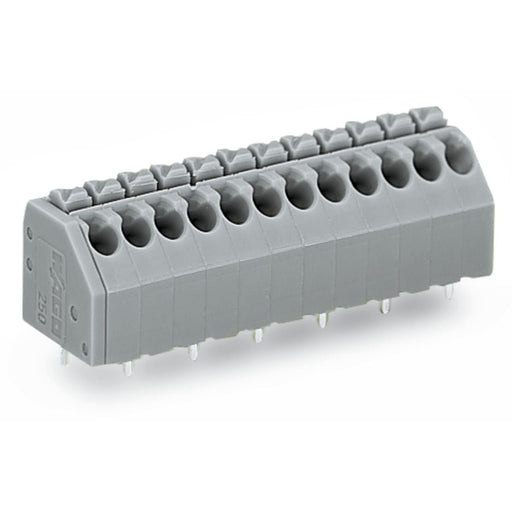 WAGO - Leiterplattenklemme 250-212 Drücker,1,5mm²,grau − 25 Stück