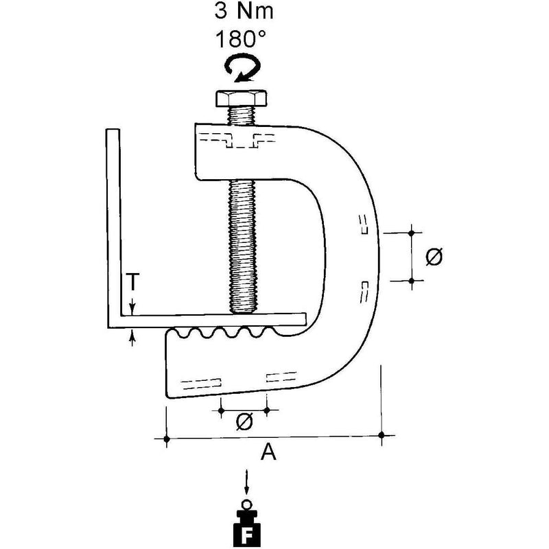 Niedax - Schraubklemme YH-1021 − 100 Stück