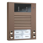 TCS Tür Control - Türstation für Türkommunikation Video color Außenstation AVE14043-0012 4Tast 2reih.AP bro