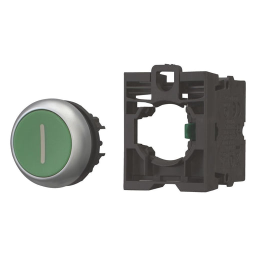 Eaton - Drucktaster, Komplettgerät Drucktaster M22-D-G-X1/K10 1S,flach,gn,Front