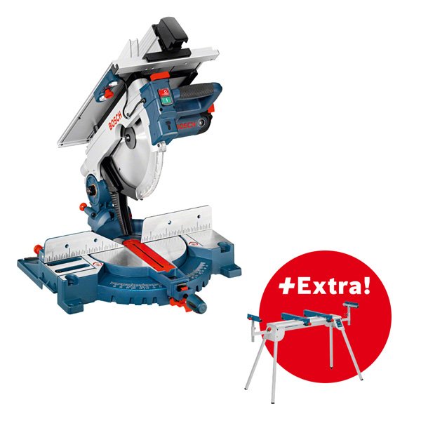 Bosch - Tisch-, Kapp- und Gehrungssäge, halbstationär (elektrisch) Kombinationssäge GTM 12 JL 0615990EU2 mit Arbeitstisch GTA