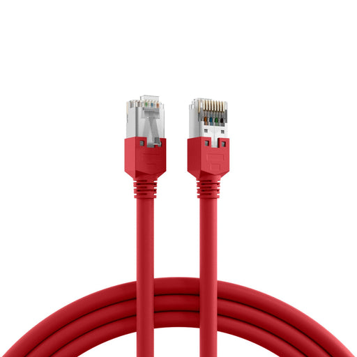 EFB-Elektronik - Patchkabel Kupfer Crossoverkabel Cat. 5e rot K2793.3 2xRJ45 SFTP 3m − 5 Stück