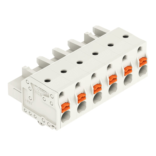 WAGO - Kabelsteckverbinder für Leiterplattensteckverbinder 1-Leiter-Federleiste 2721-206/008-000 Push-inCAGECLAMP,lgr − 50 Stück