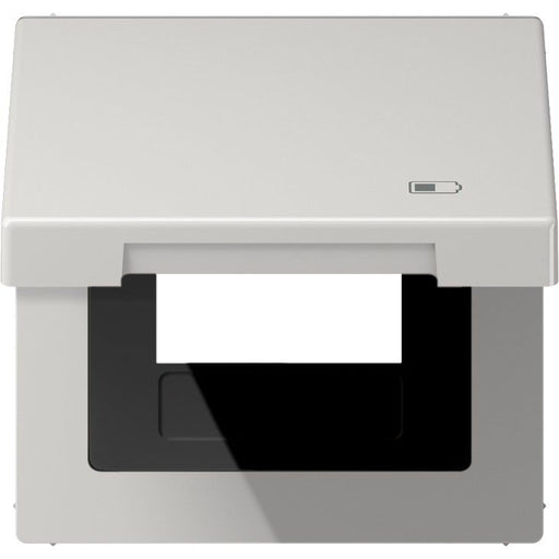 Jung - Abdeckrahmen Klappdeckel LS 990 BFKL USB LG Symbol USB-Ladegerät