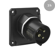 Walther Werke - CEE-Gerätestecker (IEC 60309) CEE NEO Anbaugerätestecker FW713303CC schräg 16A 3P 3h