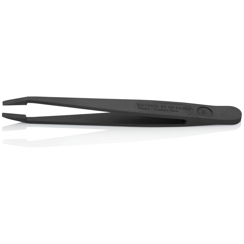 Knipex - Pinzette Kunststoffpinzette 92 09 04 ESD ESD Glatt 115 mm − 1 Stück