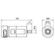 DEHN - Abisolier-/Abmantelwerkzeug Fräskopf ISO HEAD 21