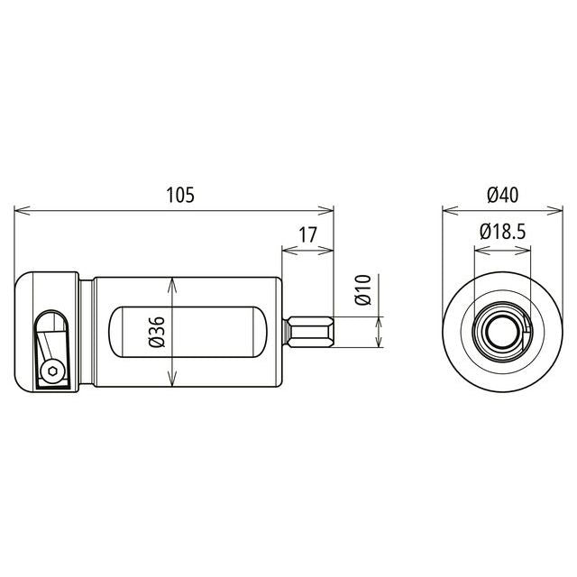 DEHN - Abisolier-/Abmantelwerkzeug Fräskopf ISO HEAD 21