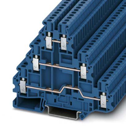 Phoenix Contact - Durchgangs-Reihenklemme Mehrstockklemme UT 2,5-3L BU − 50 Stück