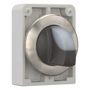 Eaton - Frontelement für Wahlschalter Leuchtwahltaste RMQ-Titan M30I-FWLK3-W tastend Knebelgriff