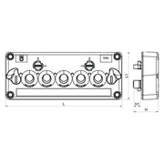 Jacob - Komponente für Verdrahtung, Kabeleinführung und -fixierung (Gehäuse/Schaltschr.) Rahmenset groß KADL 7K/4G 7 klein / 4 groß