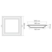 Nobile - Decken-/Wandleuchte LED-Glas-Panel 1561560511 840, 350mA