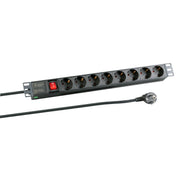 EFB-Elektronik - Mehrfachsteckdose 1HE Steckdosenleiste EK631DE.2 19Zoll 8x CEE 7/3
