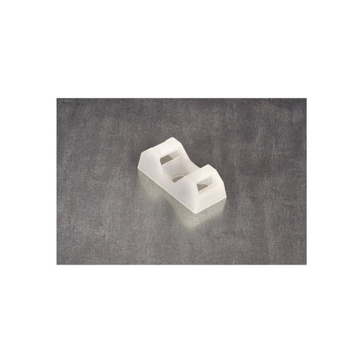 HellermannTyton - Befestigungssockel und -element für Kabelbinder Montagesockel CTQM5-PA66-NA-C1 21x9,5mm natur − 100 Stück