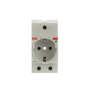 ABB Stotz S&J - Steckdose Reiheneinbau Steckdose M1173-L lichtgrau, RAL 1173