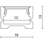 Nobile - Zubehör/Ersatzteile für Lichtschlauch/-band Alu U-Profil 2m 5011147803 Abdeckung opal − 1 Stück