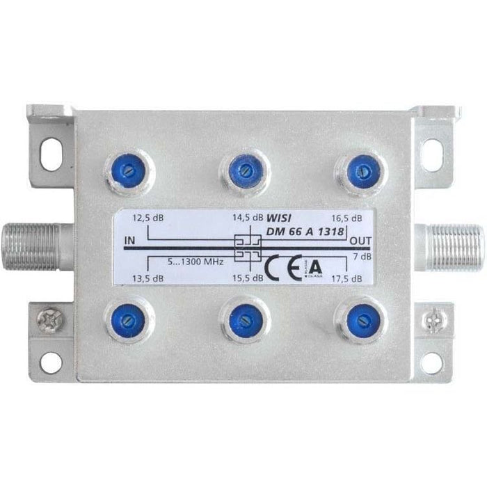 Wisi - Abzweiger und Verteiler Abzweiger 6f. DM 66 A 1318 5-1300MHz12,5-17,5dB  − 1 Stück
