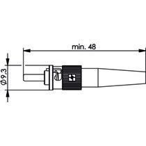 Telegärtner - LWL-Steckverbinder T-ST Stecker SM 100007055 Kabel D:2,6-3,0mm