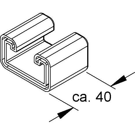 Niedax - Schutzkappe/Abdeckung für Stiel/Profilschiene Schutzkappe SKC 2991 PVC-weich, gelb