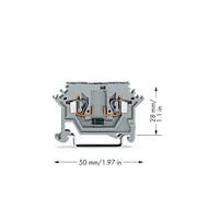 WAGO - Bauelement-Reihenklemme Diodenklemme 280-613/281-411 − 10 Stück