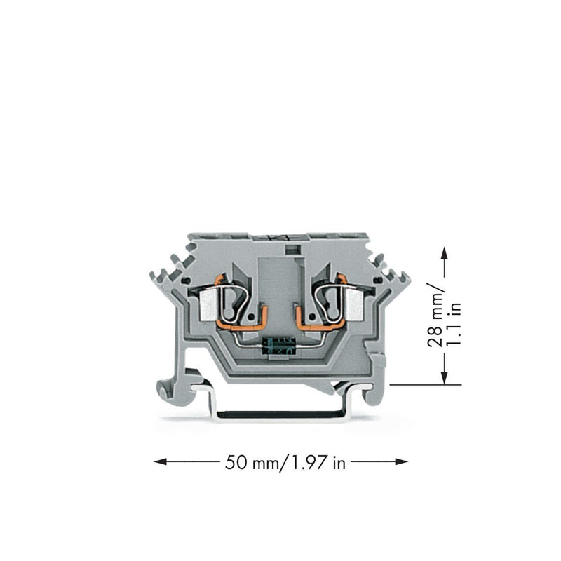 WAGO - Bauelement-Reihenklemme Diodenklemme 280-613/281-411 − 10 Stück