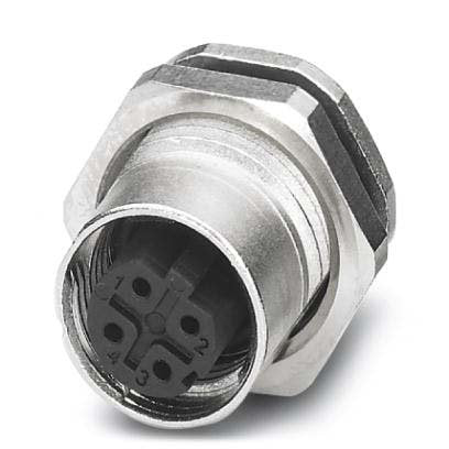 Phoenix Contact - Rundsteckverbinder, feldkonfektionierbar (Industriesteckverbinder) Einbaubuchse SACC-DSI-M12#1424071 − 20 Stück
