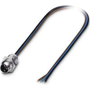 Phoenix Contact - Rundsteckverbinder, feldkonfektionierbar (Industriesteckverbinder) Einbaustecker M8 SACC-E-M 8MS-3CON-M8 3p