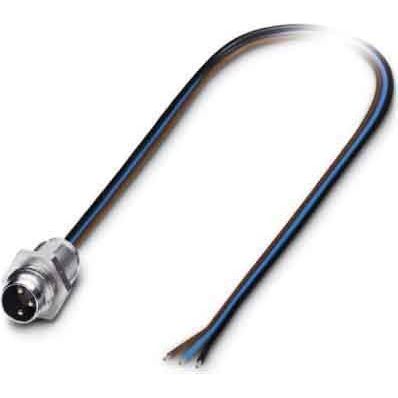 Phoenix Contact - Rundsteckverbinder, feldkonfektionierbar (Industriesteckverbinder) Einbaustecker M8 SACC-E-M 8MS-3CON-M8 3p