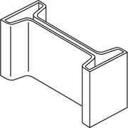 Rico - Schutzkappe/Abdeckung für Stiel/Profilschiene Schutzkappe 15J8-A f.H-Stiel gelb