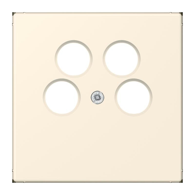 Jung - Einsatz/Abdeckung für Kommunikationstechnik Abdeckung für SAT-TV LC 990-4 SAT2 245 blanc ivoire (4320B)