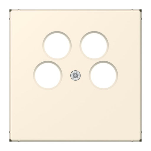 Jung - Einsatz/Abdeckung für Kommunikationstechnik Abdeckung für SAT-TV LC 990-4 SAT2 245 blanc ivoire (4320B)