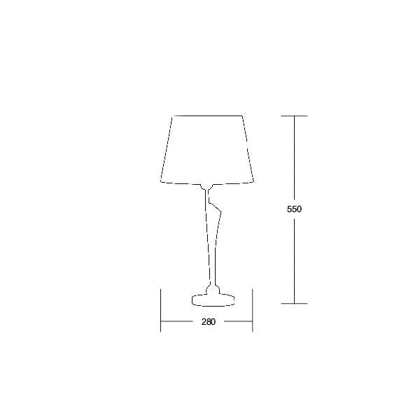 Brumberg Leuchten - Tischleuchte Bahia 00829023 schwarzchrom