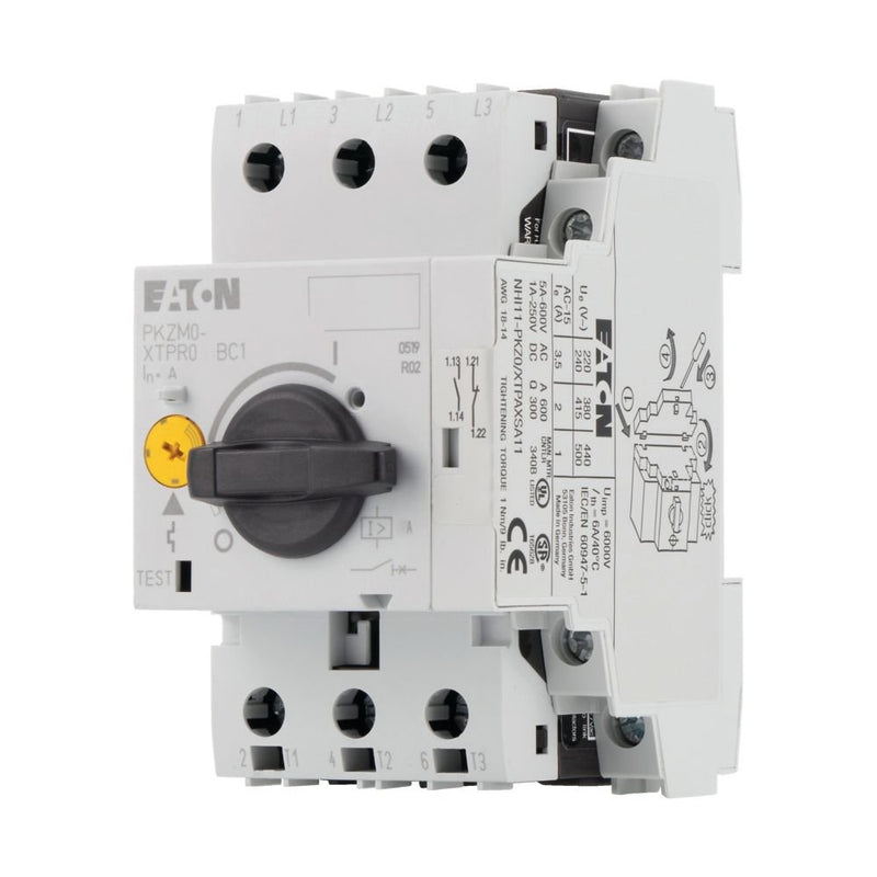 Eaton - Leistungsschalter für Motorschutz Motorschutzschalter 3polig PKZM0-10/NHI11-GVP Ir=6,3-10A 1S 1Ö − 32 Stück