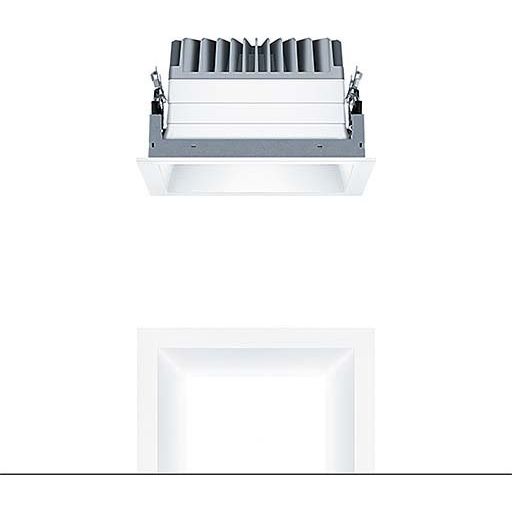 Zumtobel Group - Downlight/Strahler/Flutlicht LED-Deckeneinbauleuchte PANOS EVO #60816137 Q190H 840 LDO WH WH