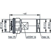 Telegärtner - Koax-Steckverbinder N-Kabelstecker 50Ohm 100023923 G37,G42