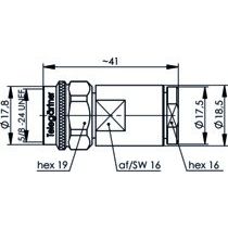Telegärtner - Koax-Steckverbinder N-Kabelstecker 50Ohm 100023923 G37,G42