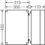 Hensel - Leergehäuse Mi-Einzelleergehäuse Mi 9300 275x425x146mm
