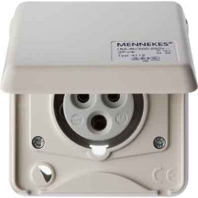 Berker - CEE-Steckdose (IEC 60309) CEE-Steckdose 3-polig Eb 568101 16A m.Klappdeckel