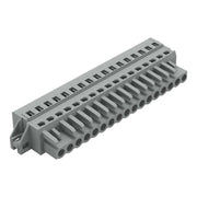 WAGO - Kabelsteckverbinder für Leiterplattensteckverbinder 1-Leiter-Federleiste 231-117/031-000 CAGECLAMP,2,5 mm²,gr − 10 Stück