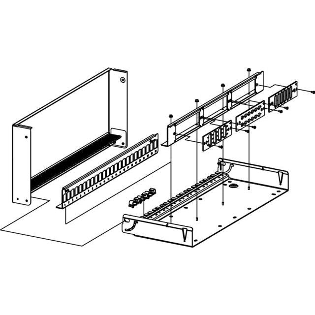 Telegärtner - Patchpanel LWL LWL-Verteiler MPD24 100021508 f.3x3HE/7TE rws