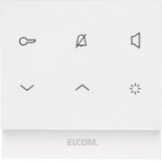 Elcom - Innenstation für Türkommunikation Innenstation-Audio REK221Y eckig2Dpolarws glänz