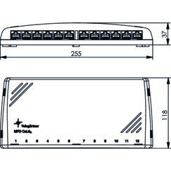 Telegärtner - Patchpanel Kupfer Mini-Verteiler Cat6A 100006997 MPD12-HS K apws