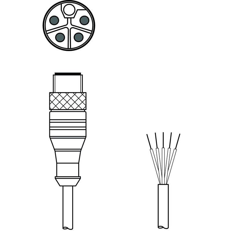 Leuze - Konfektioniertes Sensor-Aktor-Kabel Anschlussleitung KD PL-M12-5#50143056