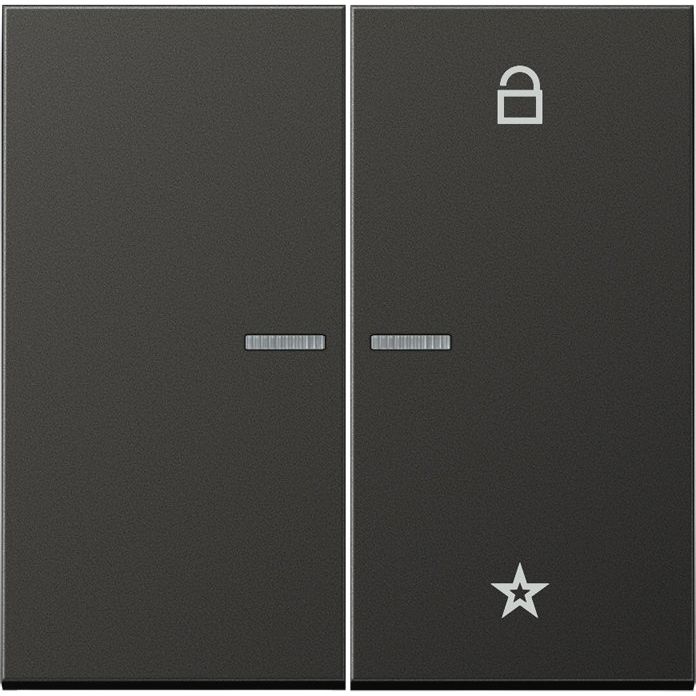 Jung - Bedienelement intelligent eNet Funk-Steuertaste FM AL 1701 AN 2fach, anthrazit