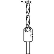 Bosch - Bohrer Holzspiralbohrer mit 2608596396 90°-Senker 10 mm 20