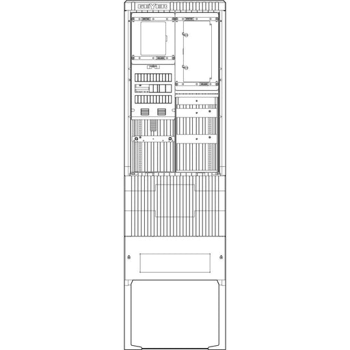 ABN - Zähler-Komplettschrank Straßenbeleuchtung SB205ZL1411 Säule 1 ZP 4pol