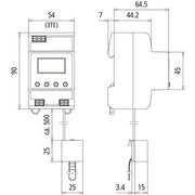 DEHN - Blitzstrom-Messsystem Impulszähler IPC P4