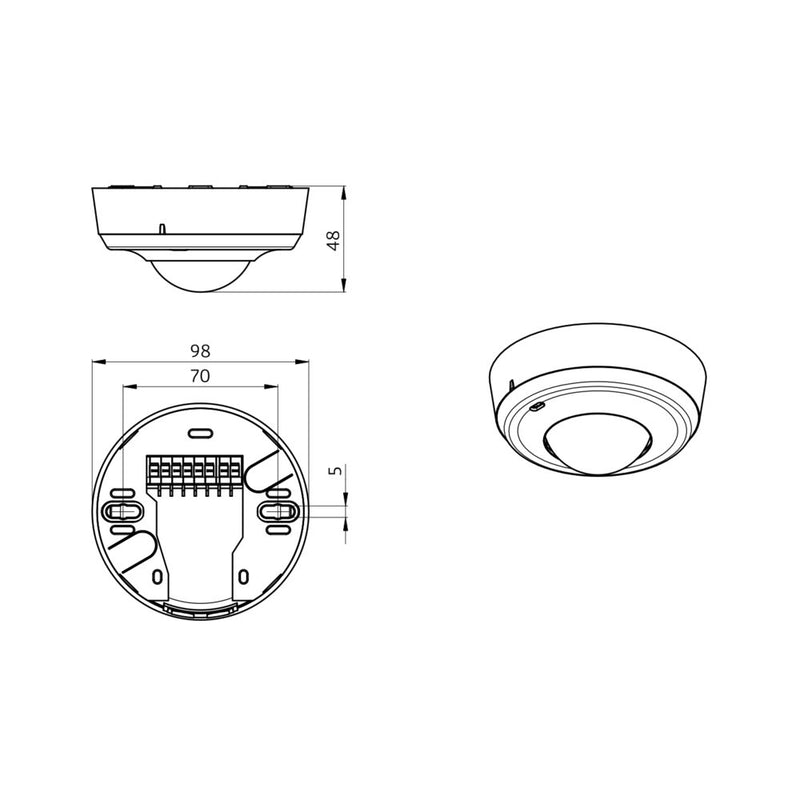 BEG Brück Electronic - Bewegungsmelder/Präsenzmelder komplett Präsenzmelder PD2-M-2C-AP